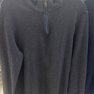 Robert Graham Charcoal Zip-Up Sweater